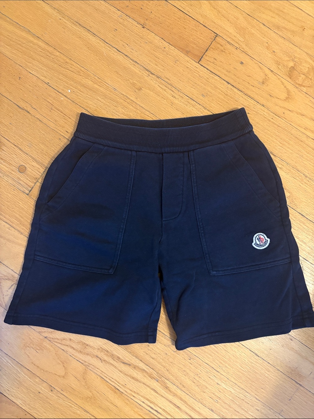 Moncler Navy Blue Kids' Cotton Shorts